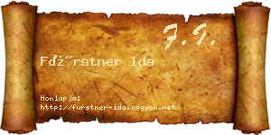 Fürstner Ida névjegykártya