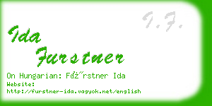 ida furstner business card